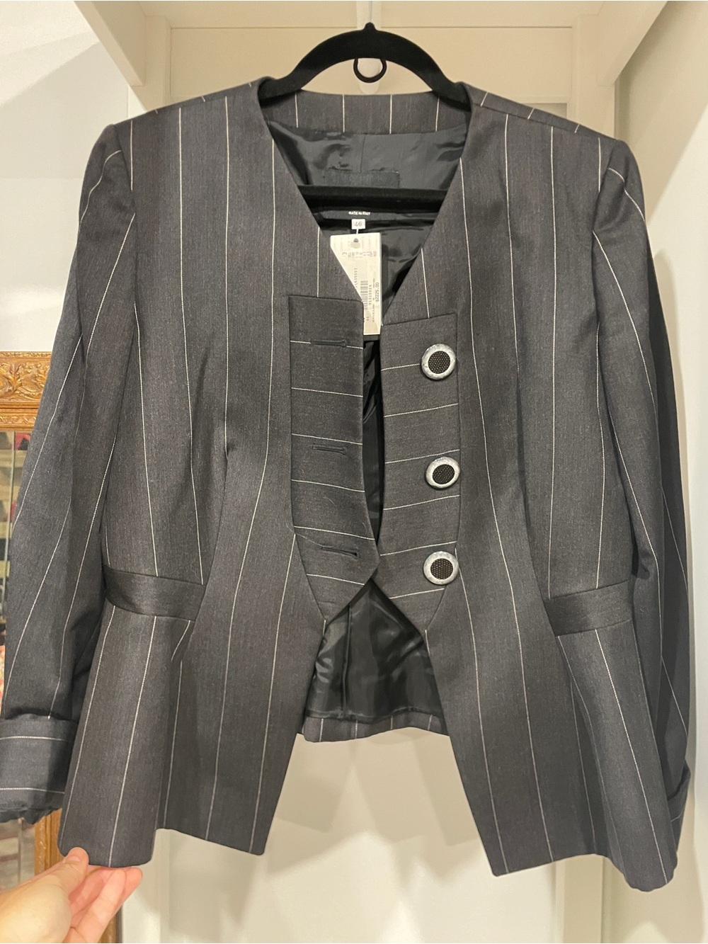 NWT Vintage 1993 Giorgio Armani Pinstripe Blazer, IT46